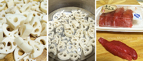 Mentaiko Mixed Lotus Root recipe