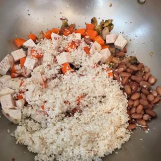 Taro Seafood Salty Rice recipe