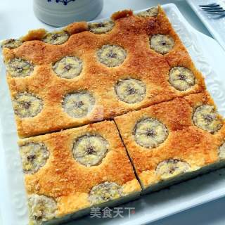 #aca烤培明星大赛# Banana Coconut Cake (low Sugar and Low Oil) recipe