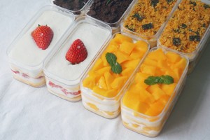 Get 4 Box Cakes at Once｜strawberry｜mango｜floss｜oreo｜super-high Value｜a Must for Picnic recipe