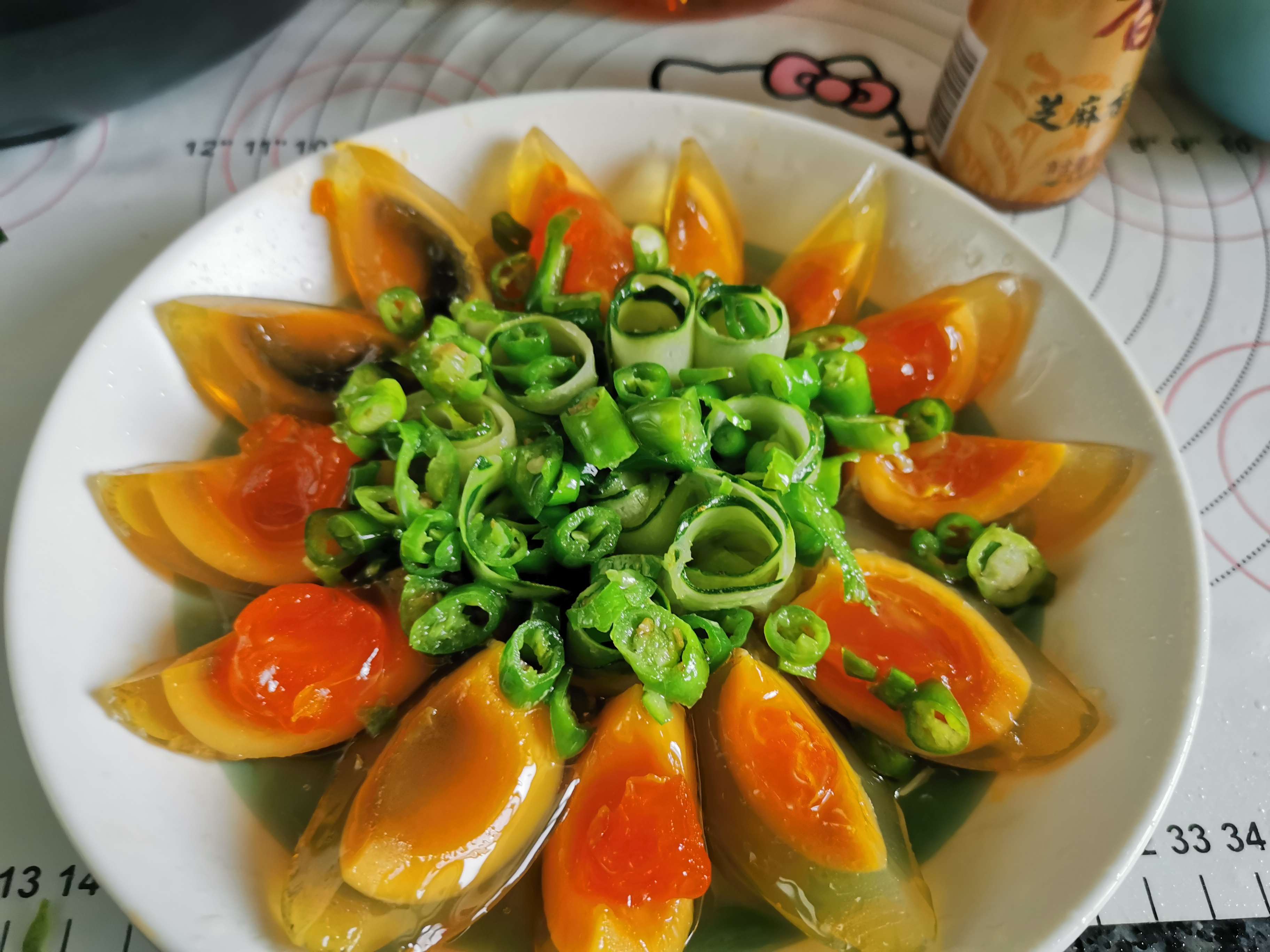 Preserved Egg with Cold Dressing recipe