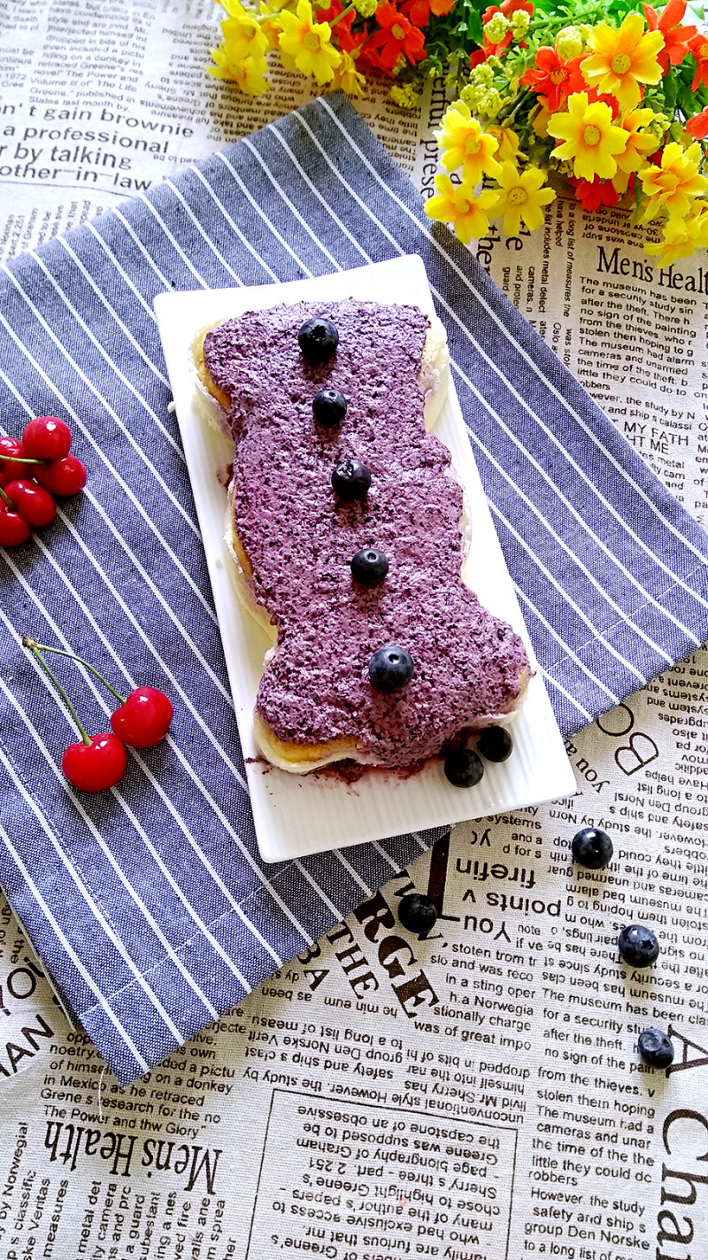 # Fourth Baking Contest and is Love to Eat Festival# Blueberry Yogurt Glutinous Rice Cake