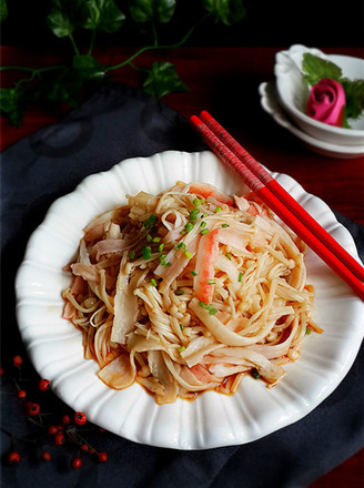 Enoki Mushroom and Crab Sticks recipe