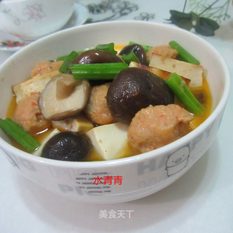 Mushroom Boiled Meatballs recipe