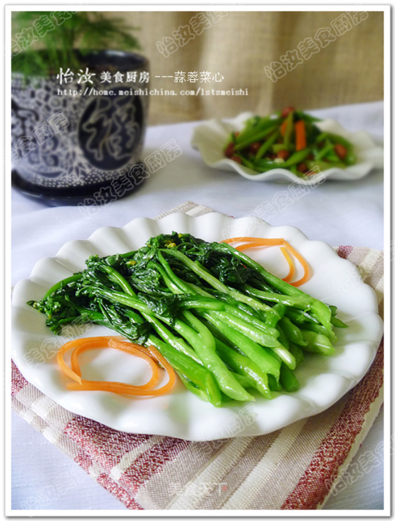 [yiru Kuaishou Xiaozhu] Zero Skills to Create Simple and Delicious---garlic Choy Sum recipe