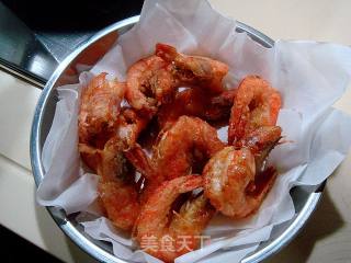 Home-made "typhoon Shelter Fried Shrimp" recipe