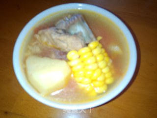 Tomato Potato Corn Keel Soup recipe