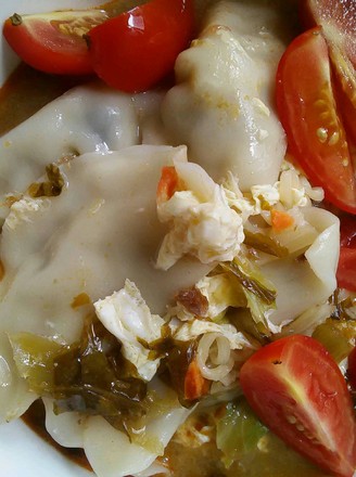 Sauerkraut and Egg Dumpling Noodles recipe