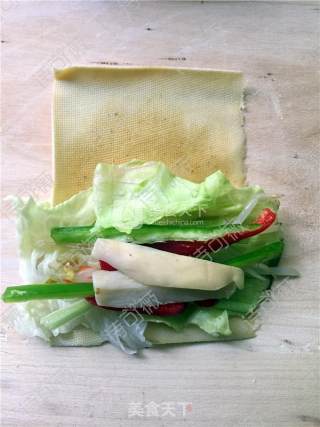 #aca烤明星大赛#vegetable Rolls with Tofu Skin recipe