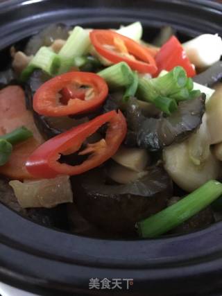 Braised Sea Cucumber with Pleurotus Eryngii recipe