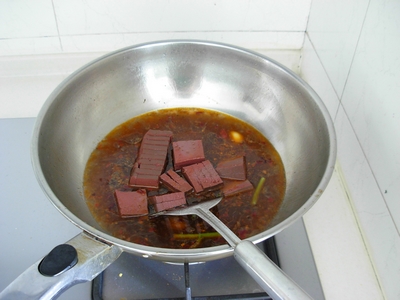 Boiled Celery Duck Blood recipe