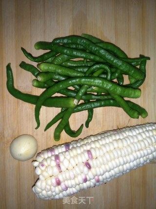 Garlic Green Pepper Corn recipe