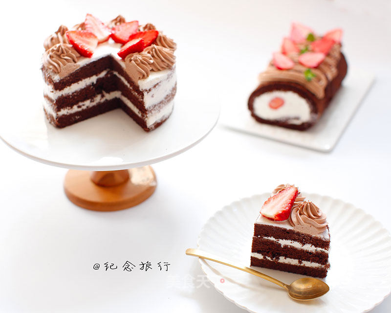 Cocoa Whole Egg Sponge Naked Cake recipe