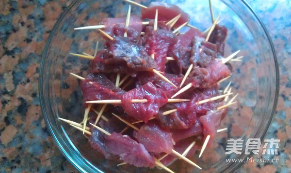 Toothpick Beef recipe