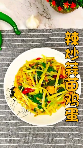 Spicy Stir-fried Garlic Eggs-no Eggs Left recipe