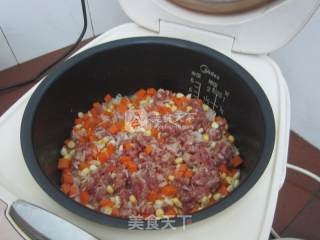 Braised Rice with Mixed Vegetables recipe