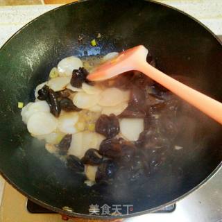 Stir-fried Yam Fungus recipe