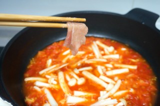 Tomato and Mushroom Meat Soup recipe