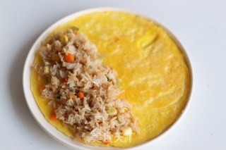 Pork Chop and Omelette Rice recipe