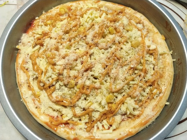 Tuna Cheese Heart Pizza recipe