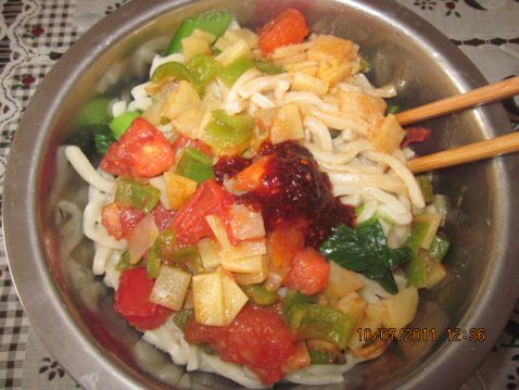 Shredded Dry Noodles recipe