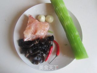 Lettuce and Fungus Mixed with Shredded Chicken recipe
