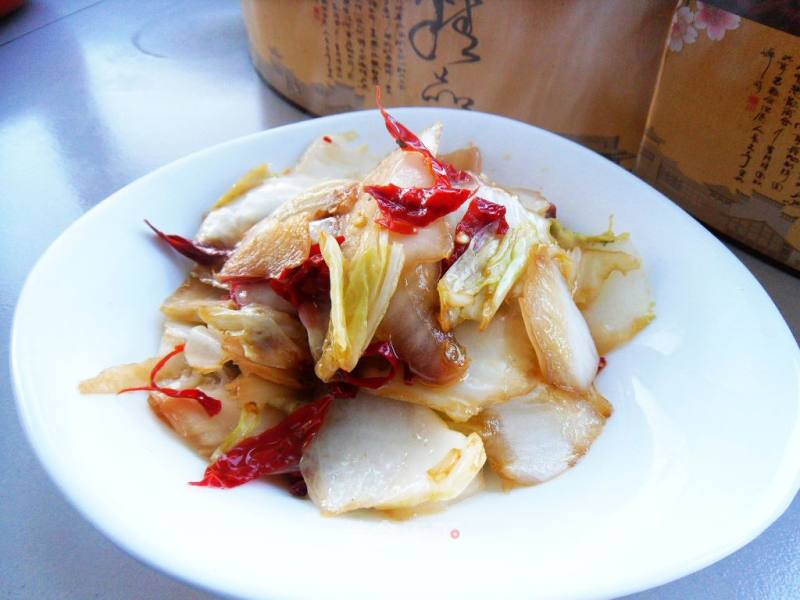 Spicy Stir-fried Cabbage Chips recipe