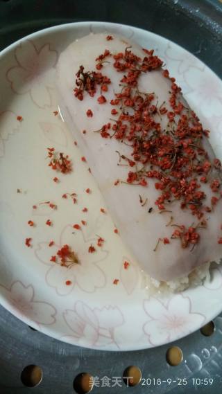 "homemade Snacks" Sweet-scented Osmanthus Glutinous Rice and Lotus Root recipe