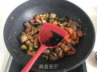 Liqiu Paste Autumn Fat ~ Pumpkin Ribs Braised Rice recipe