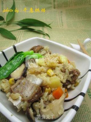 Ribs Braised Rice-one-click on The Rice Cooker recipe
