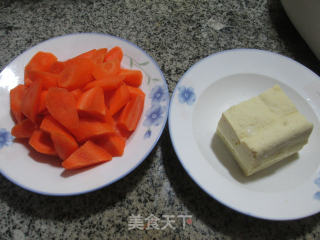 Frozen Tofu and Roasted Carrots recipe