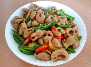 Stir-fried Fatty Sausage with Hot Pepper recipe