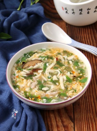 Hot and Sour Shepherd's Purse Tofu Soup