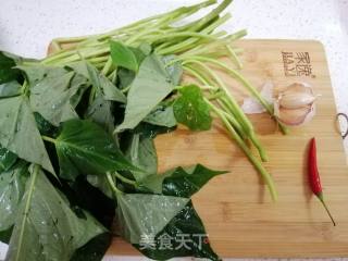 Garlic Pepper Sweet Potato Leaves (sweet Potato Leaves) recipe