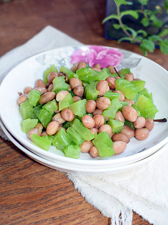 Mustard-flavored Bitter Gourd and Peanuts recipe