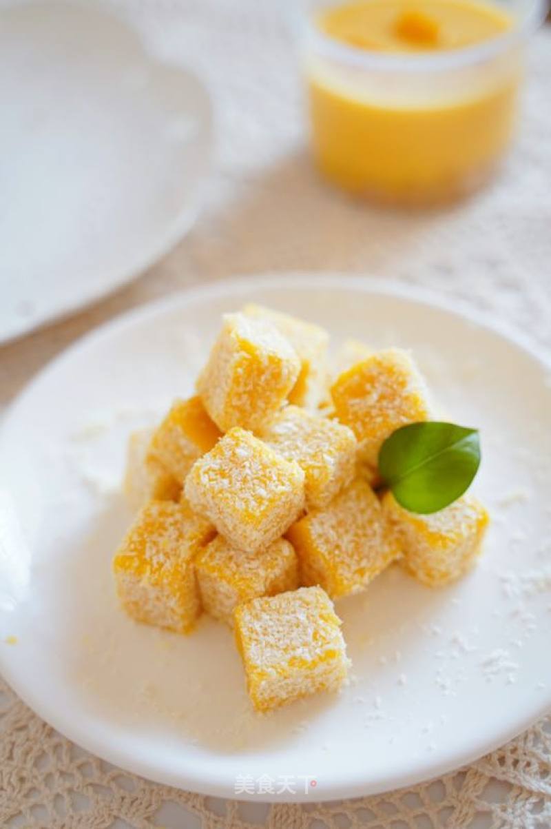 Mango Coconut Milk Jelly