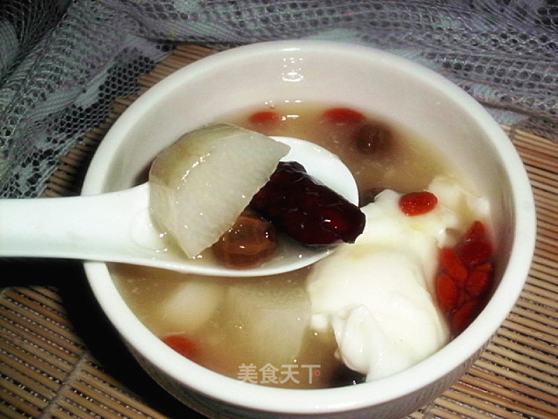 Red Dates, Chinese Yam, Longan, Wolfberry Soup---qi Dessert recipe
