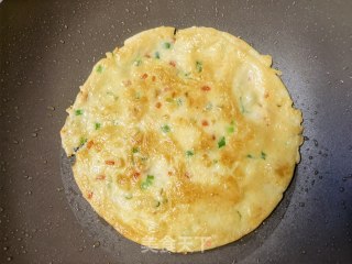 Carrot Chives and Egg Pancakes recipe