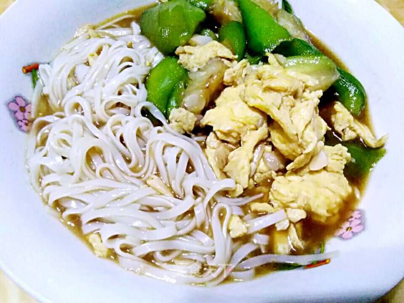 Loofah Noodle Soup recipe