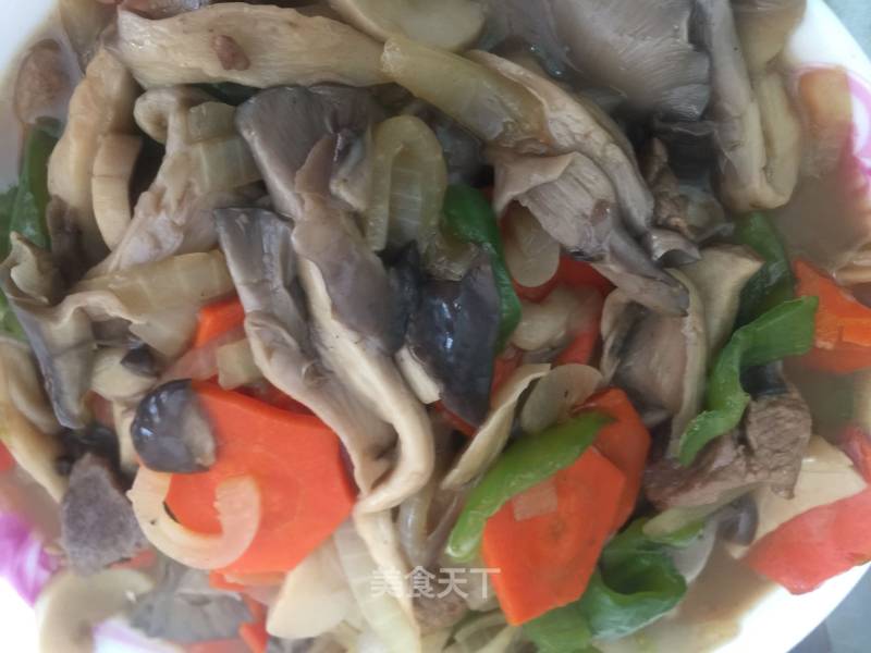 Fried Pork with Mushrooms recipe