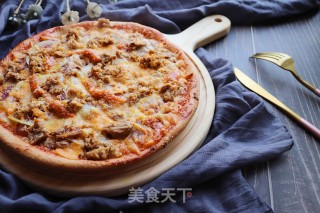 Tuna Sausage Whole Grain Pizza recipe