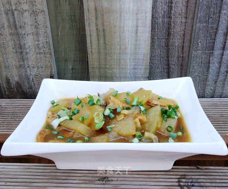 Braised Winter Melon with Sea Cucumber and Scallops recipe
