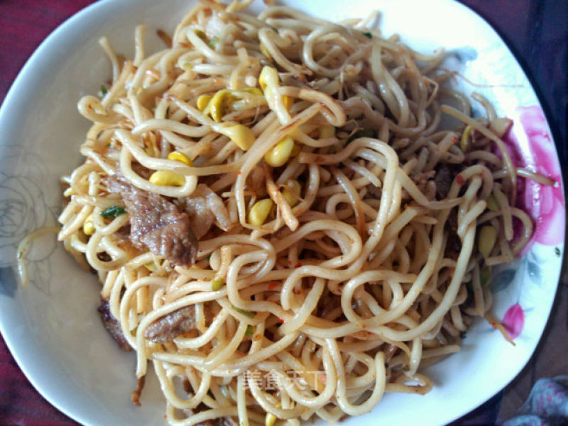 Fried Noodles with Bean Sprouts recipe