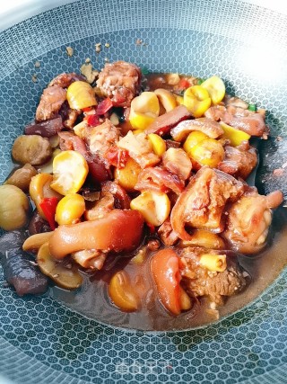 Chestnut Roasted Pig's Trotters recipe