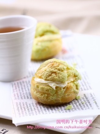 Matcha Pineapple Puffs recipe