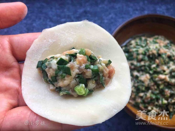 Steamed Dumplings with Leek recipe