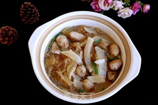 Stewed Vermicelli with Taro and Radish recipe