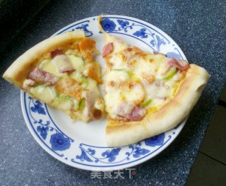 Microwave Version of Bacon Pizza recipe