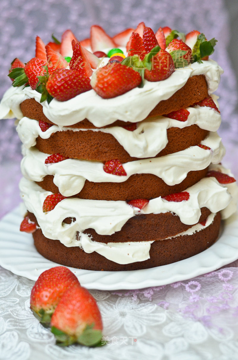 Strawberry Naked Cake recipe