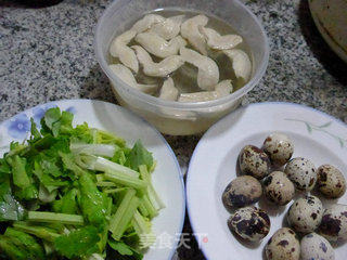 Stir-fried Quail Eggs with Soy Protein and Celery recipe